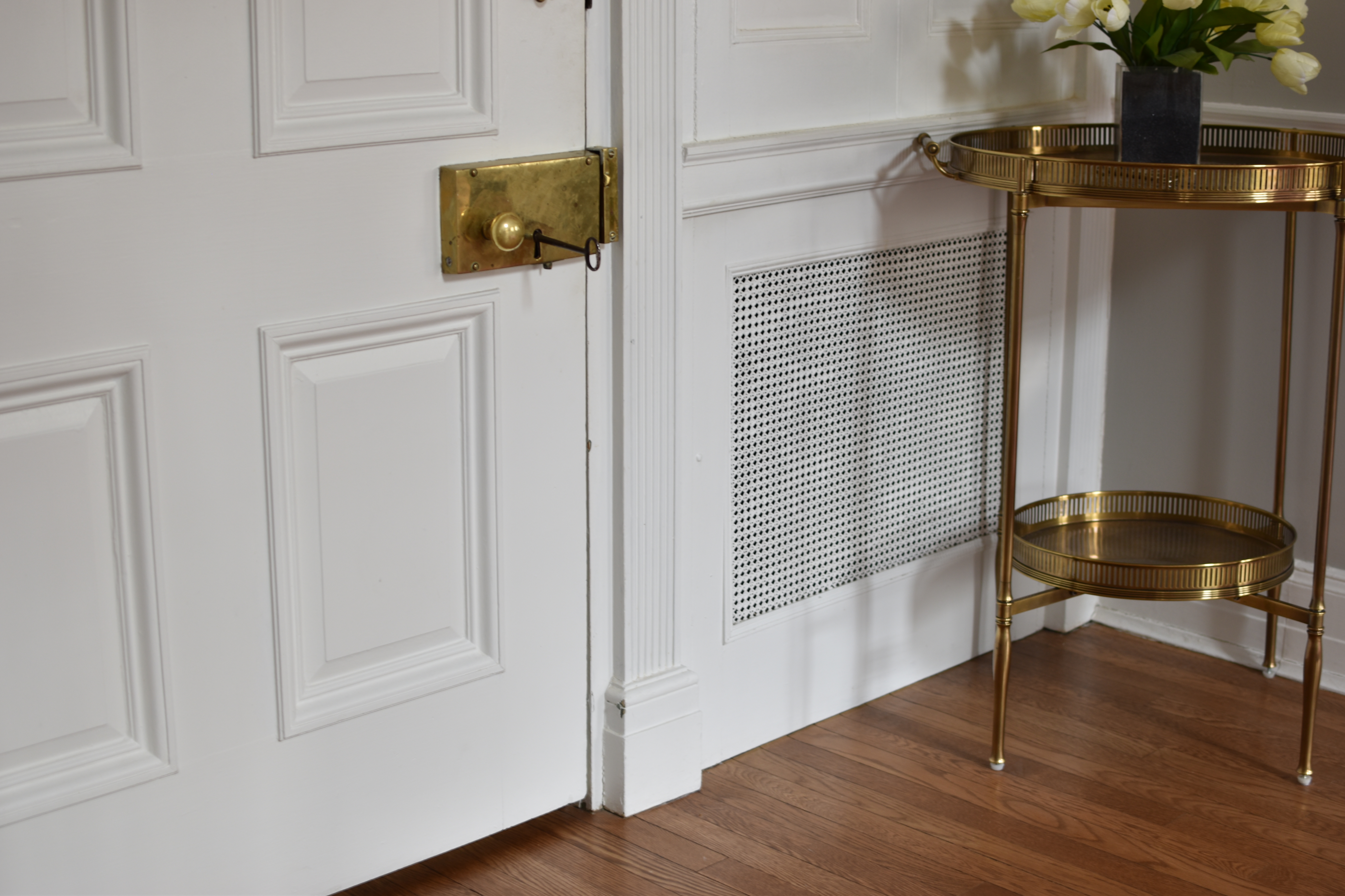 Original brass door hardware